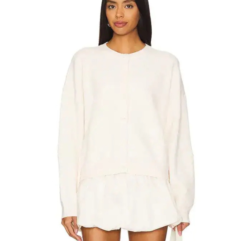 NWOT Majorelle Helka Bow Cardigan Ivory | Women’s Size XS/S